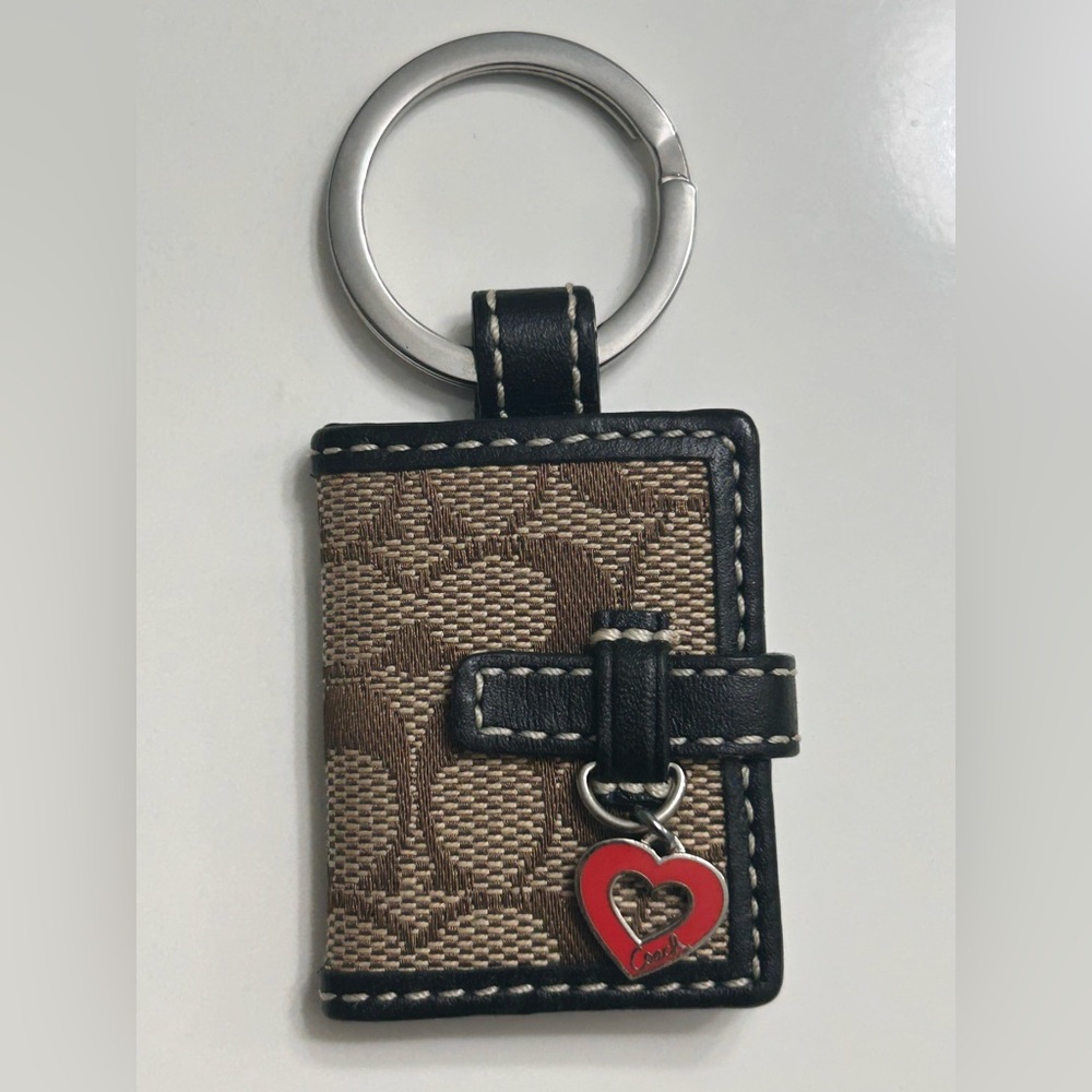 Coach Y2K Mini Photoalbum Heart Charm Signature